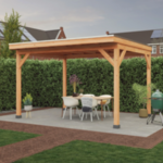Douglas overkapping plat dak premium, 310 x 310 cm Hillhout